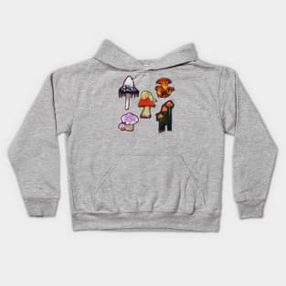 Painted Mushrooms Kids Hoodie